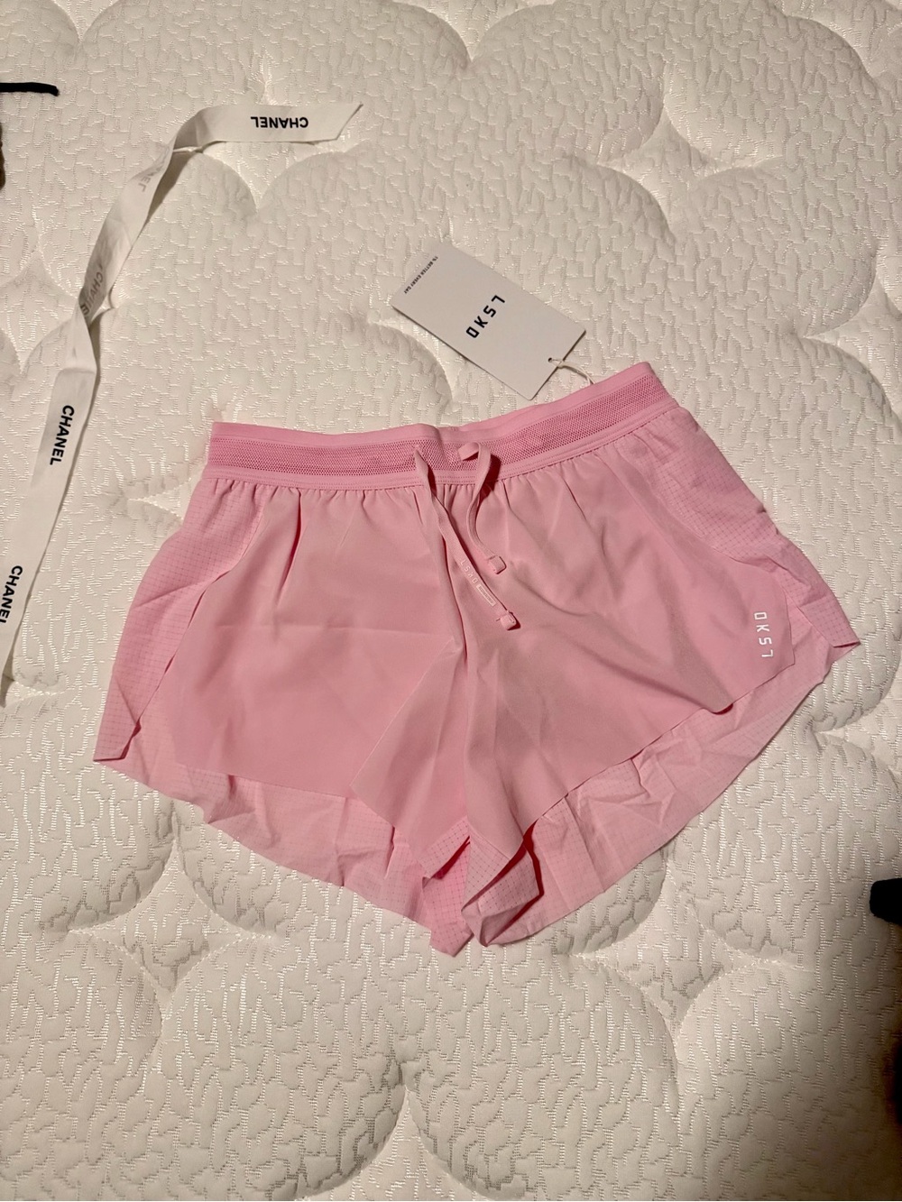 LSKD Marshmallow Women's Athletic Shorts
